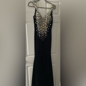 Johnathan Kayne Black Velvet Gown